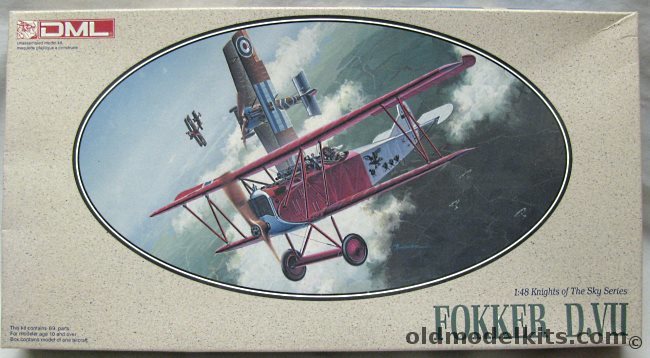 DML 1/48 Fokker D-VII - Ltn. Von Buren Jasta 18 1918 (D.VII), 5905 plastic model kit